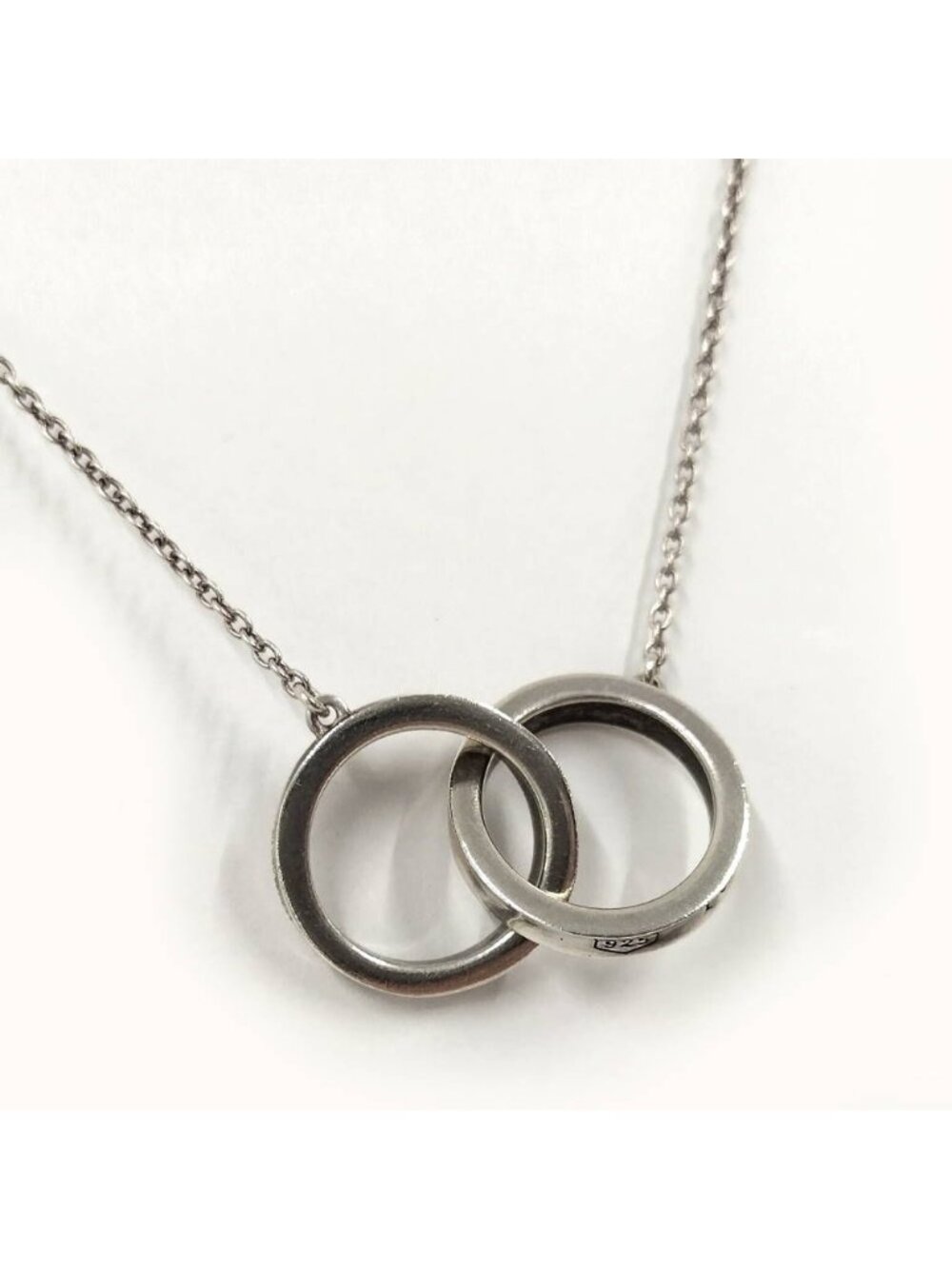 Tiffany & Co Necklace Interlocking Silver